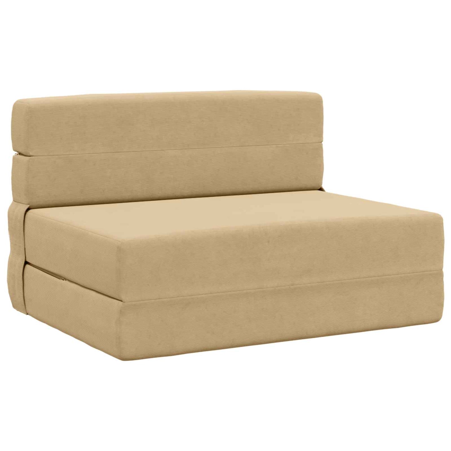 Divano Letto Pieghevole Verde Grigio 100 x 80 x 60 cm Tessuto