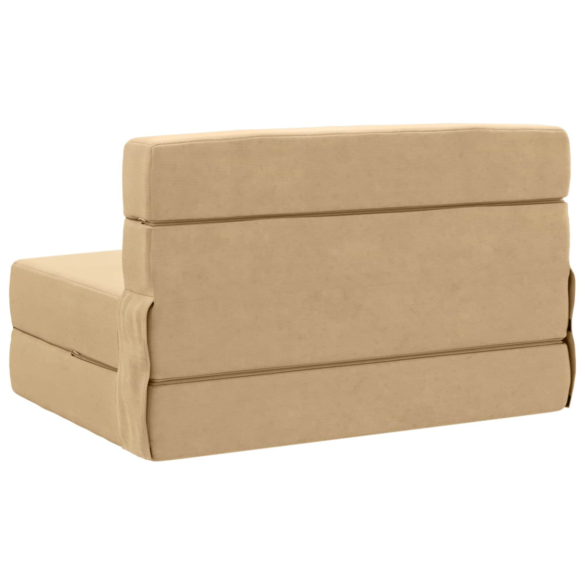 Divano Letto Pieghevole Verde Grigio 100 x 80 x 60 cm Tessuto