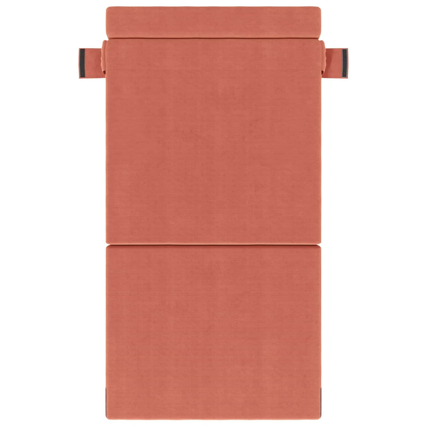 Divano Letto Pieghevole Rosso Arancio 100 x 80 x 60 cm Tessuto