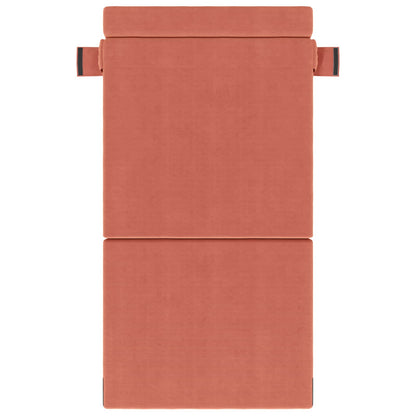 Divano Letto Pieghevole Rosso Arancio 100 x 80 x 60 cm Tessuto