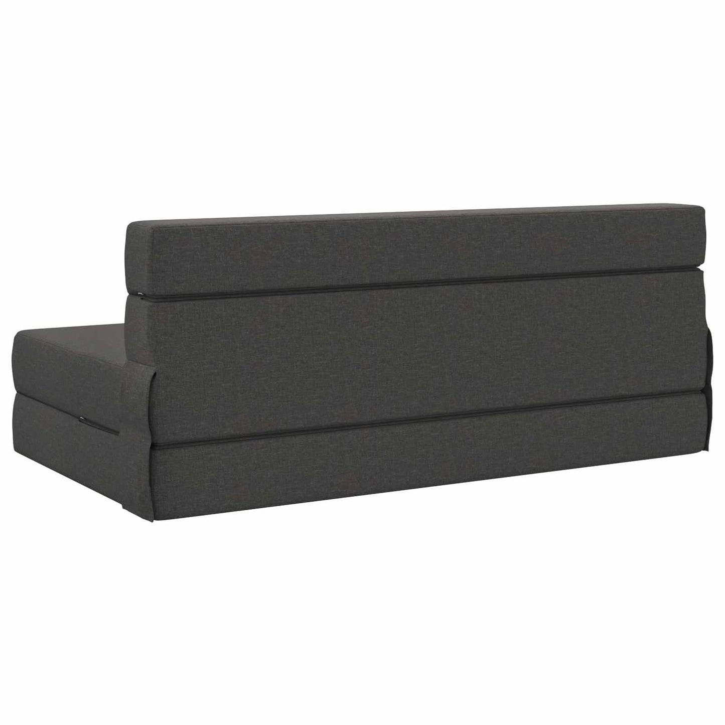 Divano Letto Pieghevole Grigio Scuro 152 x 86,5 x 60 cm Tessuto