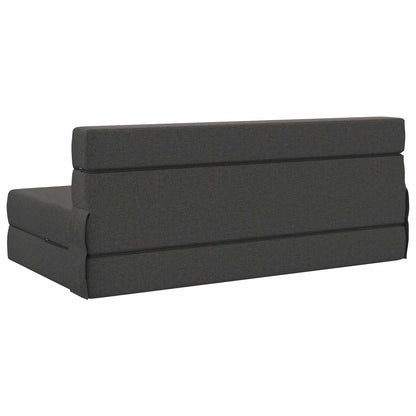 Divano Letto Pieghevole Grigio Scuro 152 x 86,5 x 60 cm Tessuto