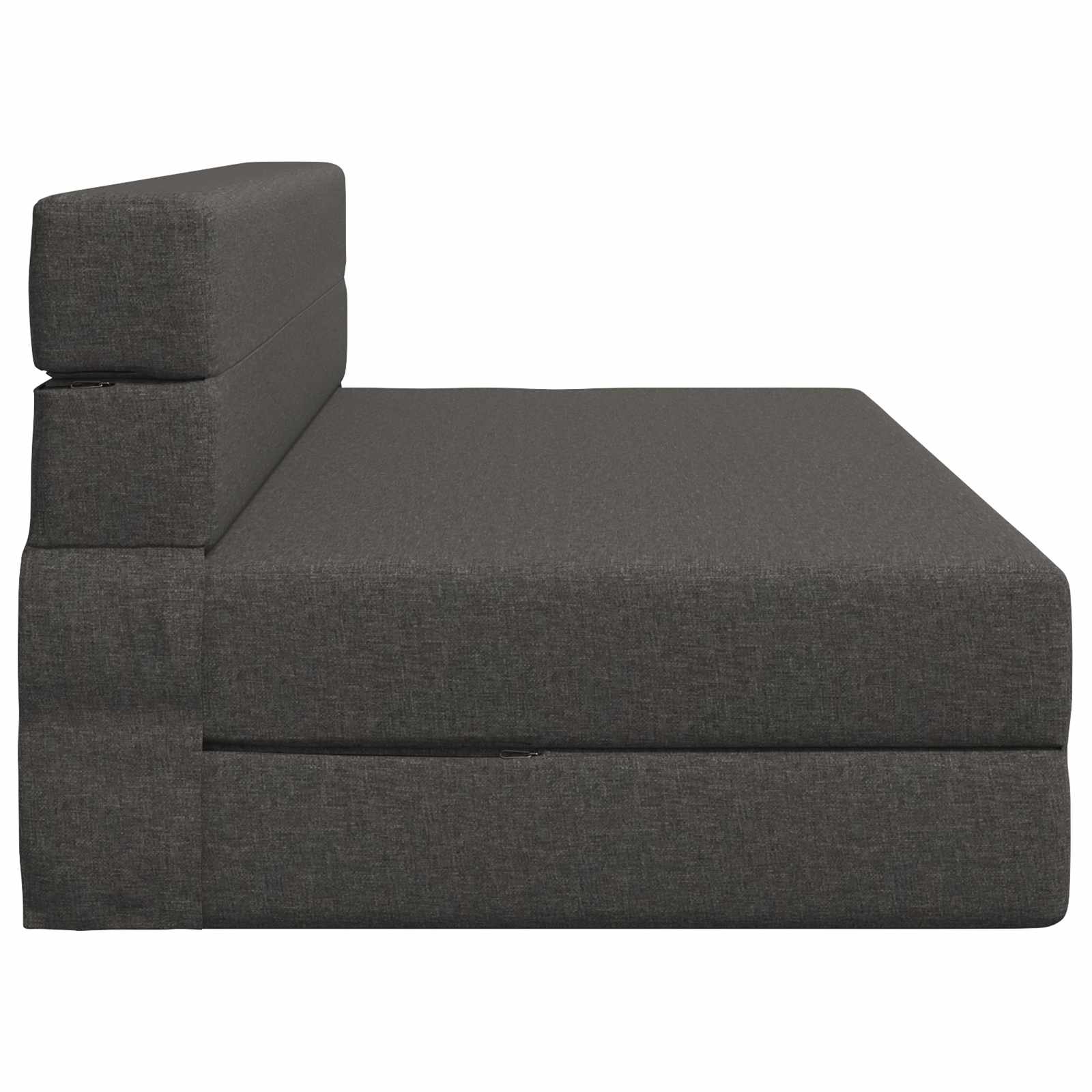 Divano Letto Pieghevole Grigio Scuro 152 x 86,5 x 60 cm Tessuto | homemem39