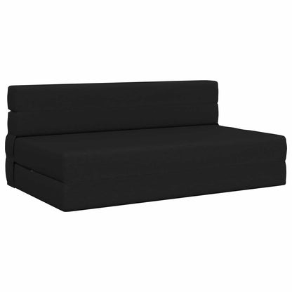 Divano Letto Pieghevole Nero 152 x 86,5 x 60 cm Tessuto | homemem39