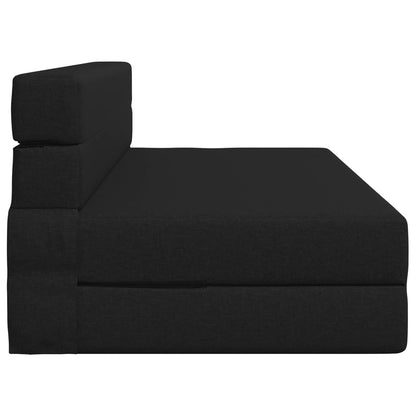 Divano Letto Pieghevole Nero 152 x 86,5 x 60 cm Tessuto | homemem39