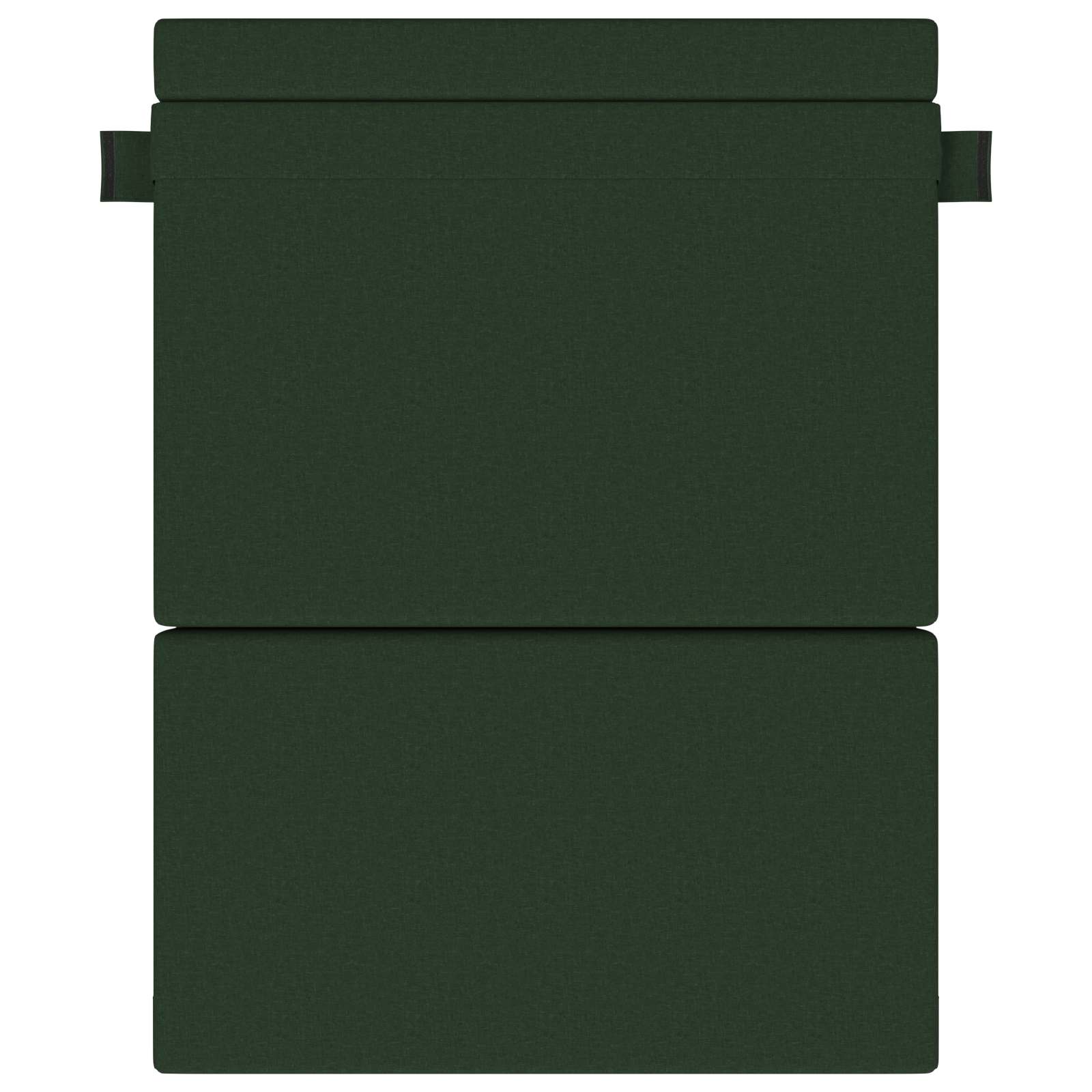 Divano Letto Pieghevole Verde Scuro 152 x 86,5 x 60 cm Tessuto | homemem39