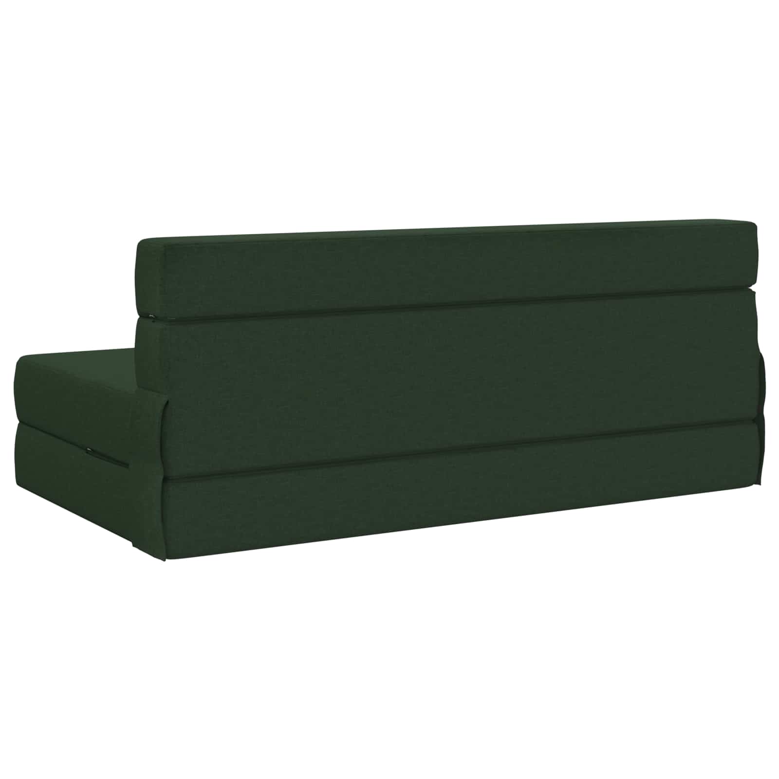 Divano Letto Pieghevole Verde Scuro 152 x 86,5 x 60 cm Tessuto | homemem39