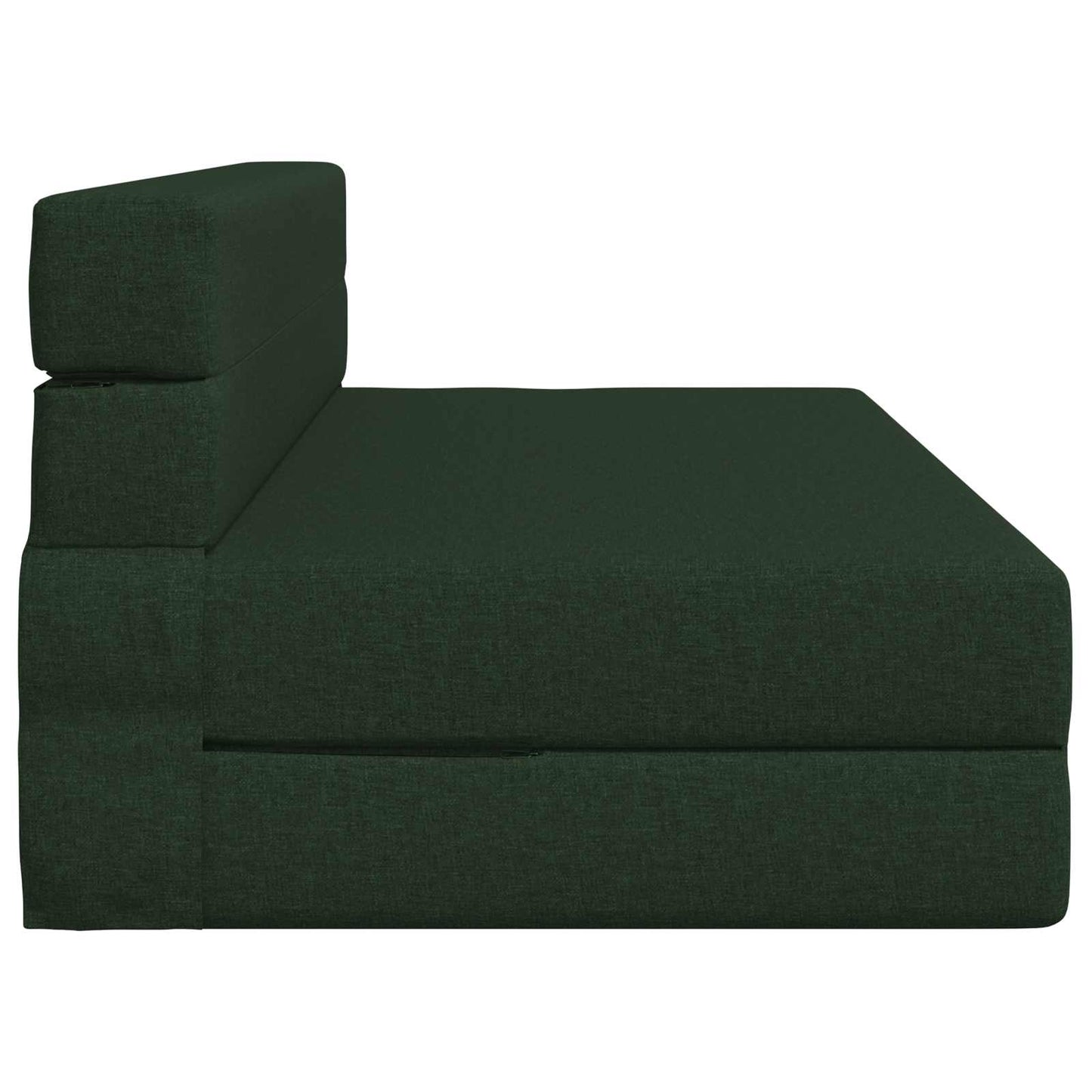 Divano Letto Pieghevole Verde Scuro 152 x 86,5 x 60 cm Tessuto | homemem39