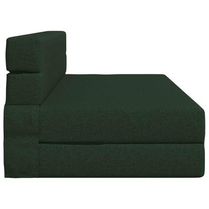 Divano Letto Pieghevole Verde Scuro 152 x 86,5 x 60 cm Tessuto | homemem39