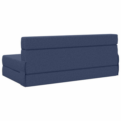 Divano Letto Pieghevole Blu 152 x 86,5 x 60 cm Tessuto | homemem39