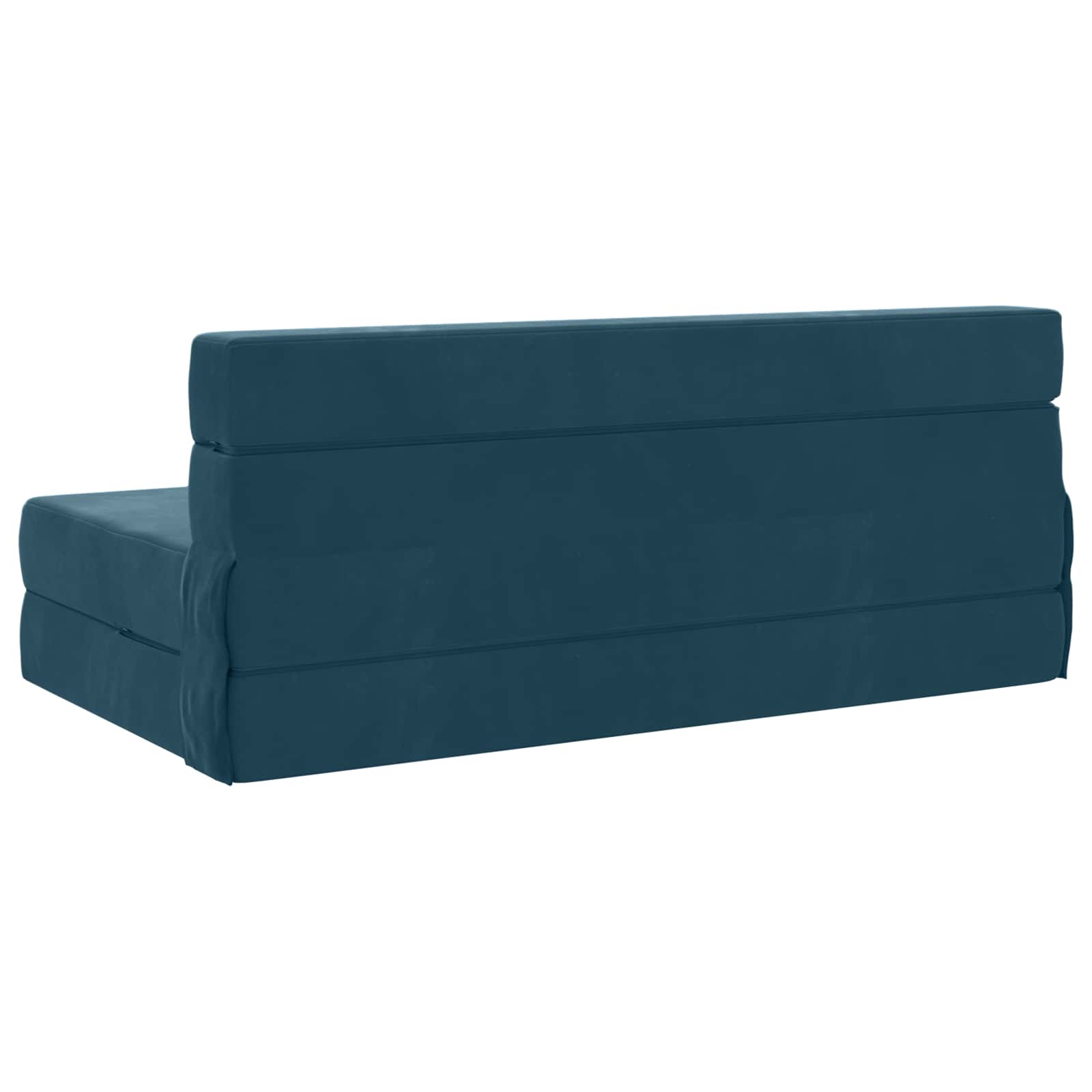 Divano Letto Pieghevole Blu 152 x 86,5 x 60 cm Tessuto | homemem39