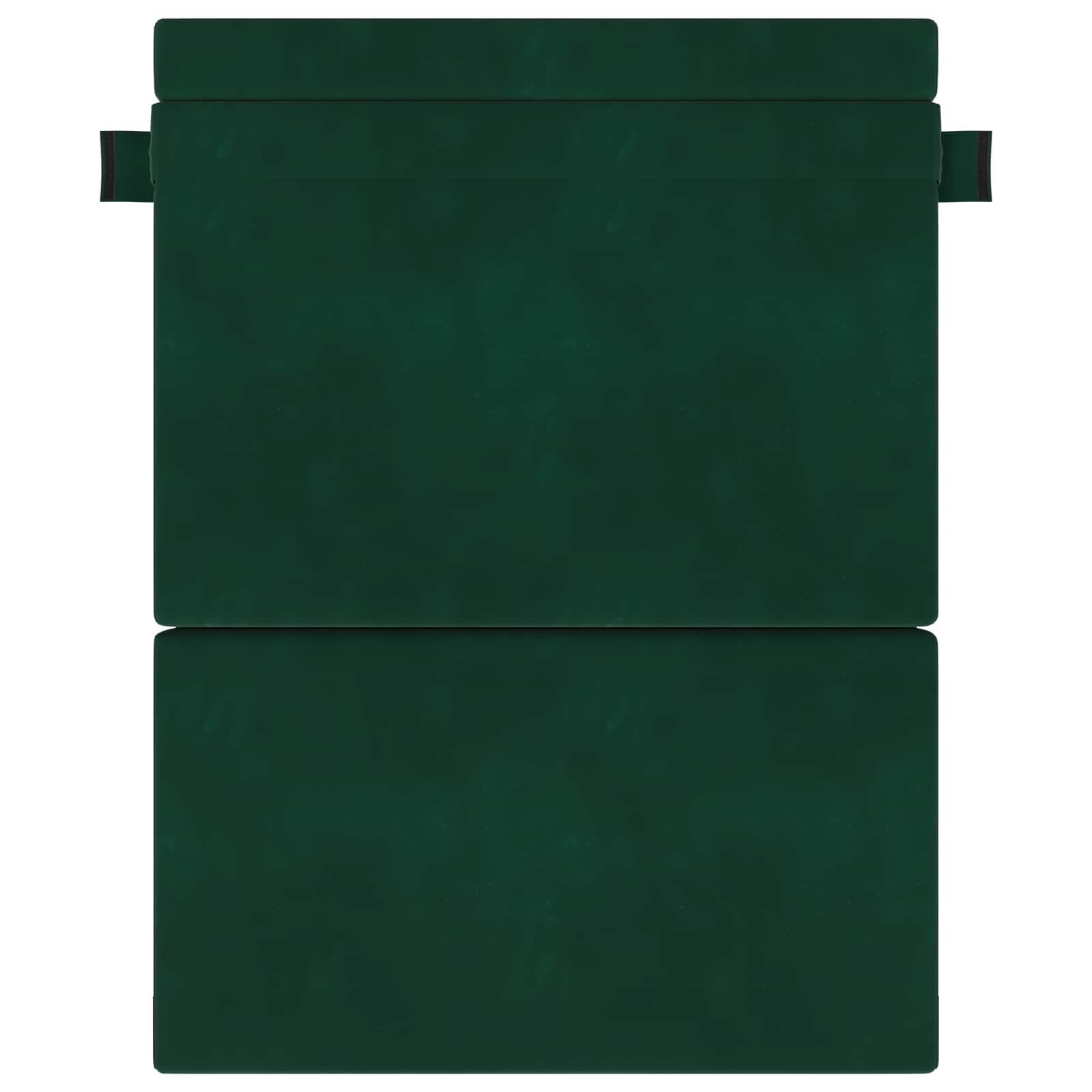 Divano Letto Pieghevole Verde Scuro 152 x 86,5 x 60 cm Tessuto | homemem39