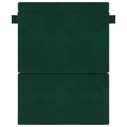 Divano Letto Pieghevole Verde Scuro 152 x 86,5 x 60 cm Tessuto | homemem39