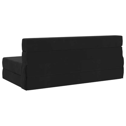 Divano Letto Pieghevole Nero 152 x 86,5 x 60 cm Tessuto | homemem39