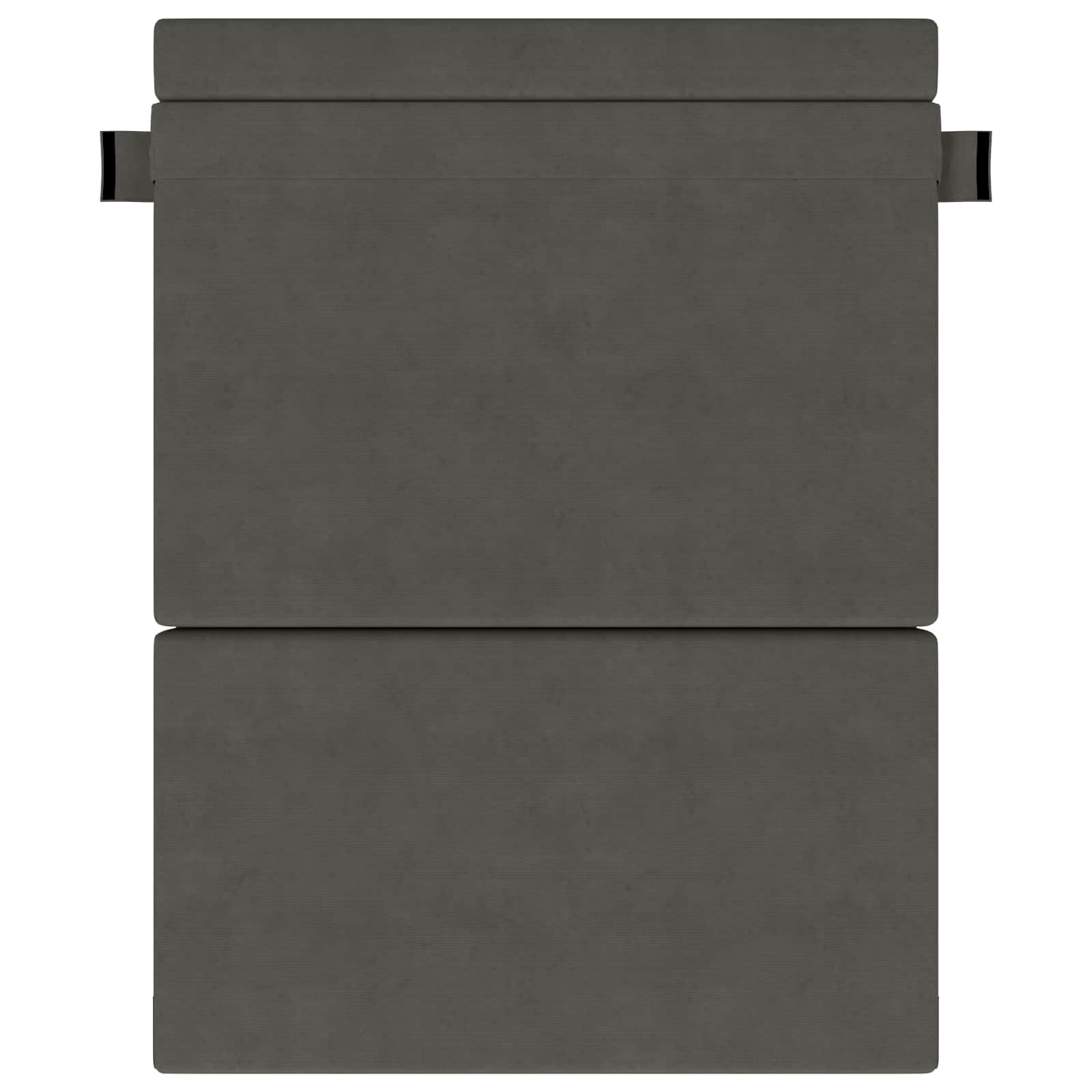 Divano Letto Pieghevole Grigio Scuro 152 x 86,5 x 60 cm Tessuto | homemem39