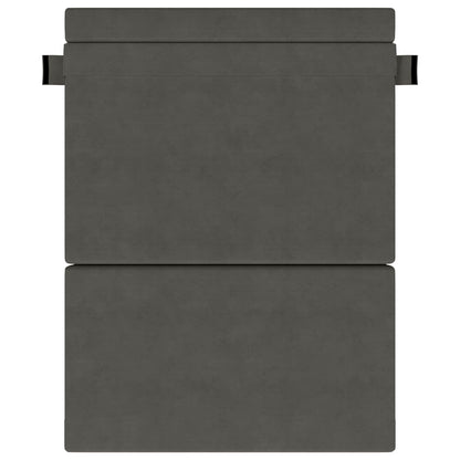 Divano Letto Pieghevole Grigio Scuro 152 x 86,5 x 60 cm Tessuto | homemem39