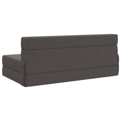 Divano Letto Pieghevole Grigio Scuro 152 x 86,5 x 60 cm Tessuto | homemem39