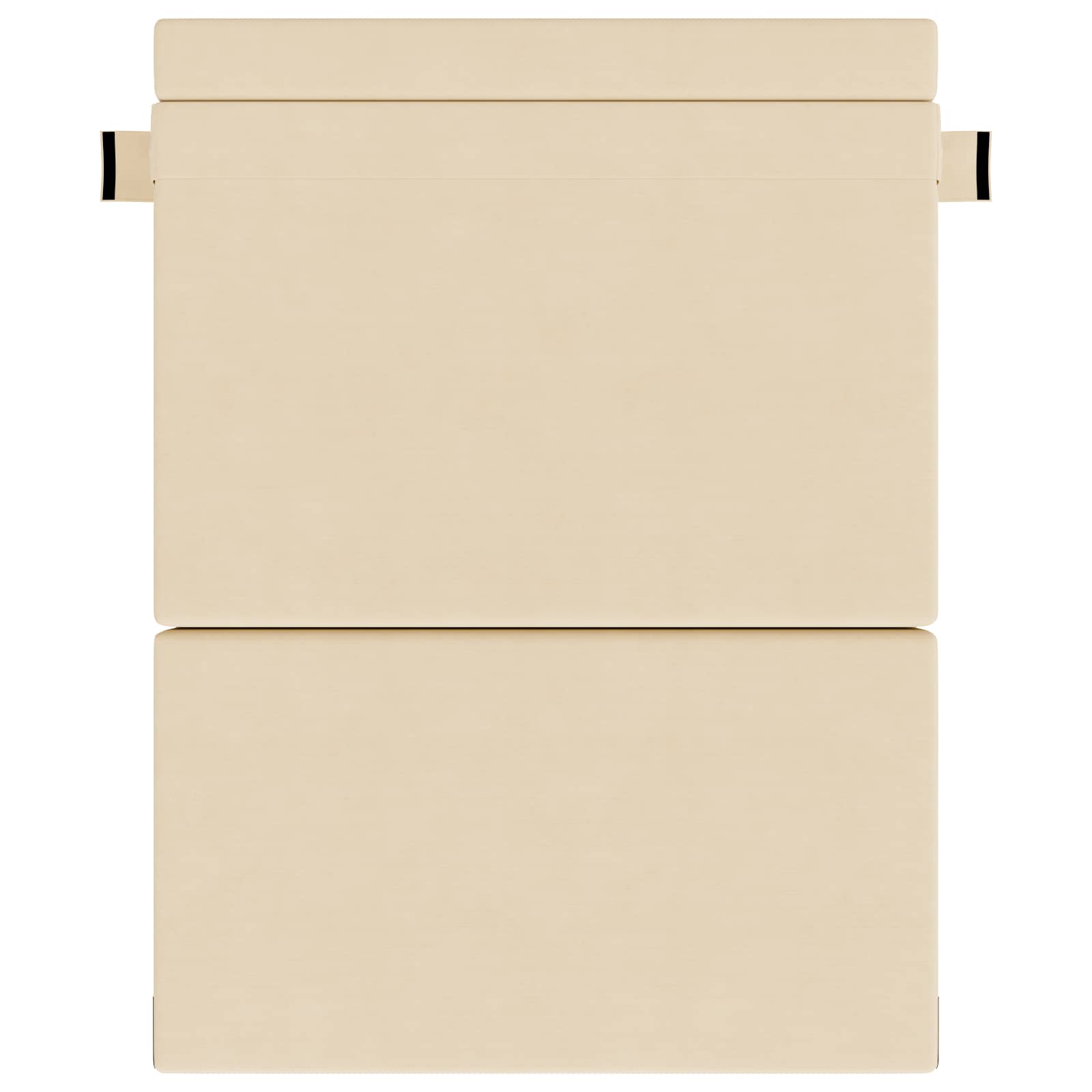 Divano Letto Pieghevole Crema 152 x 86,5 x 60 cm Tessuto | homemem39