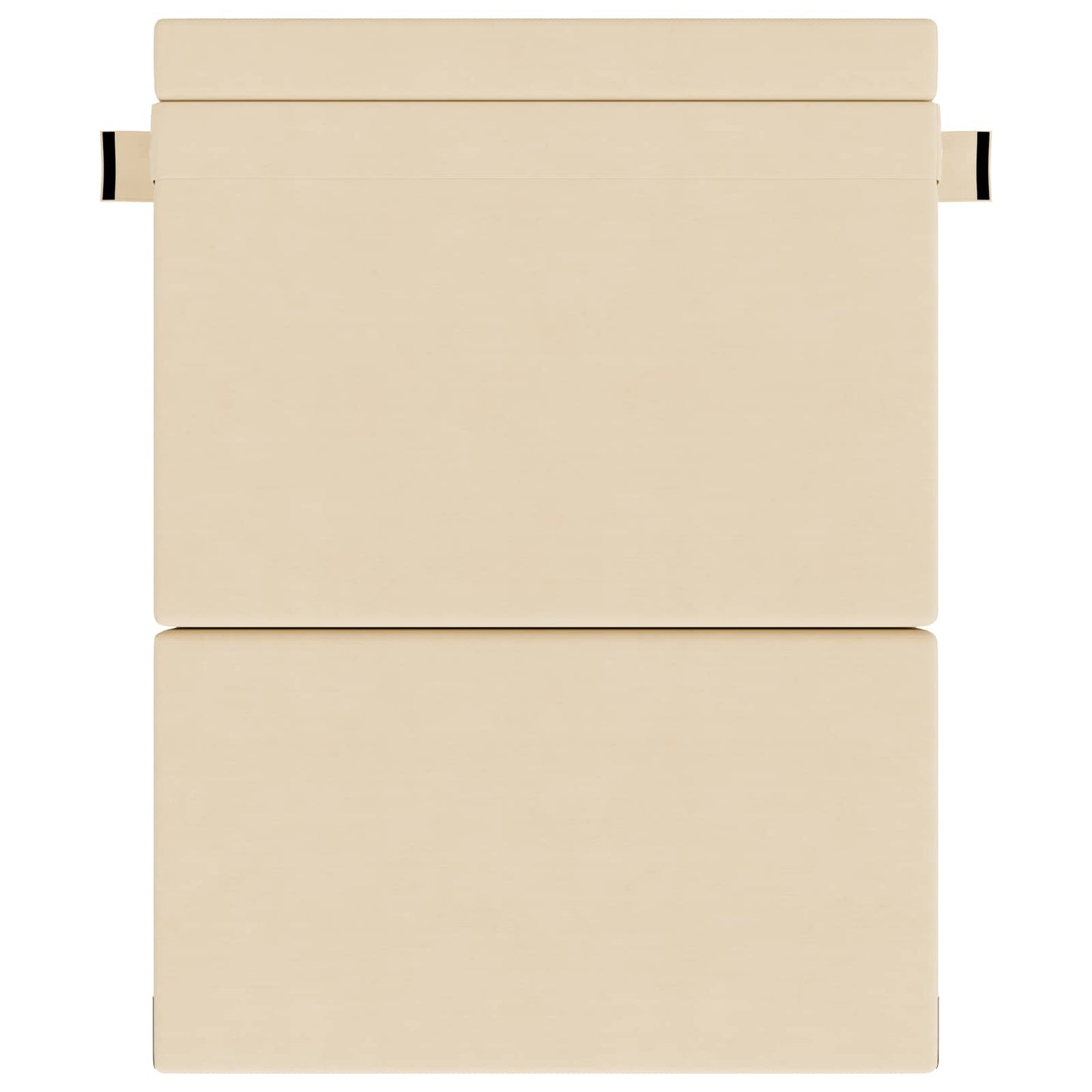 Divano Letto Pieghevole Crema 152 x 86,5 x 60 cm Tessuto