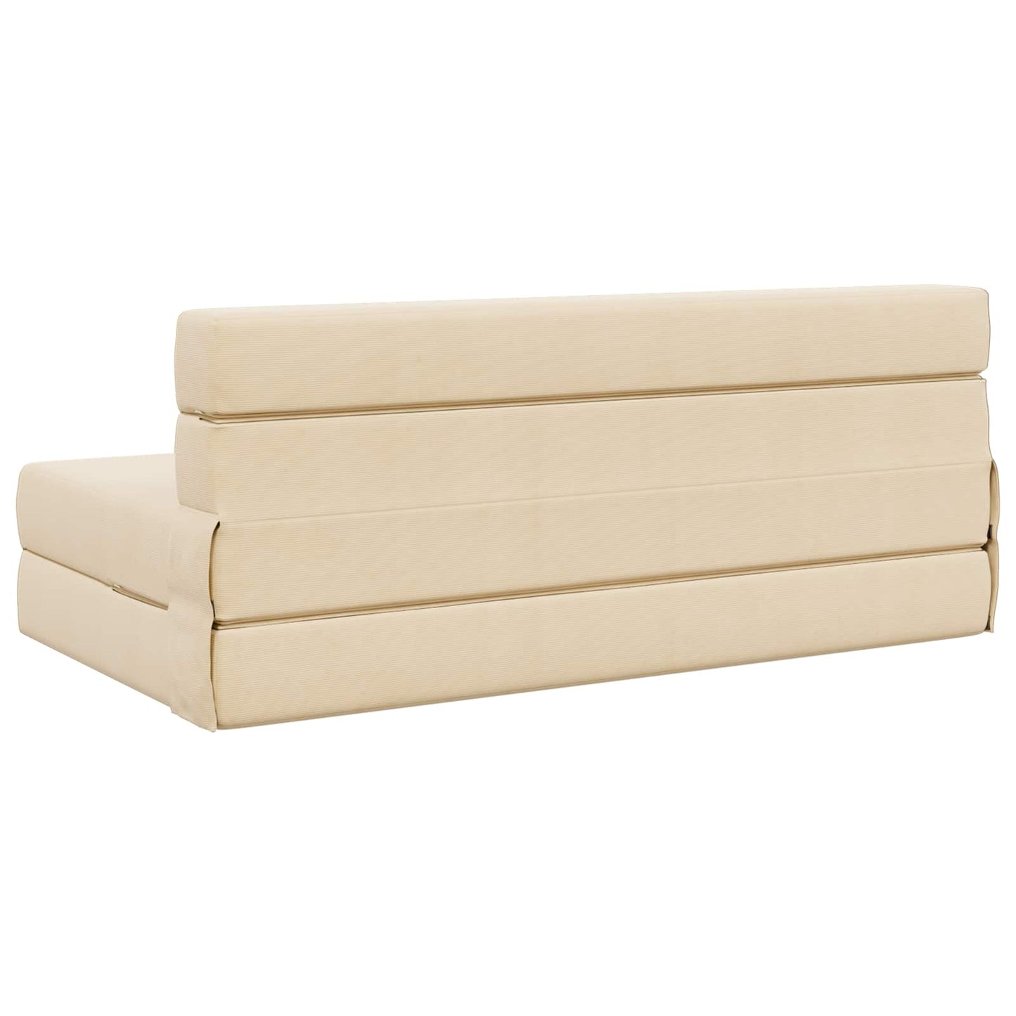 Divano Letto Pieghevole Crema 152 x 86,5 x 60 cm Tessuto