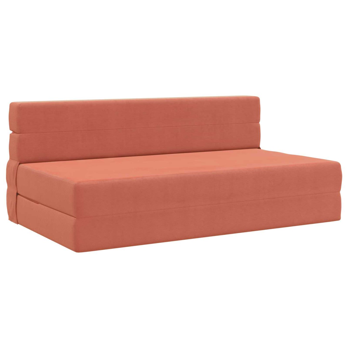 Divano Letto Pieghevole Rosso Arancio 152 x 86,5 x 60 cm | homemem39