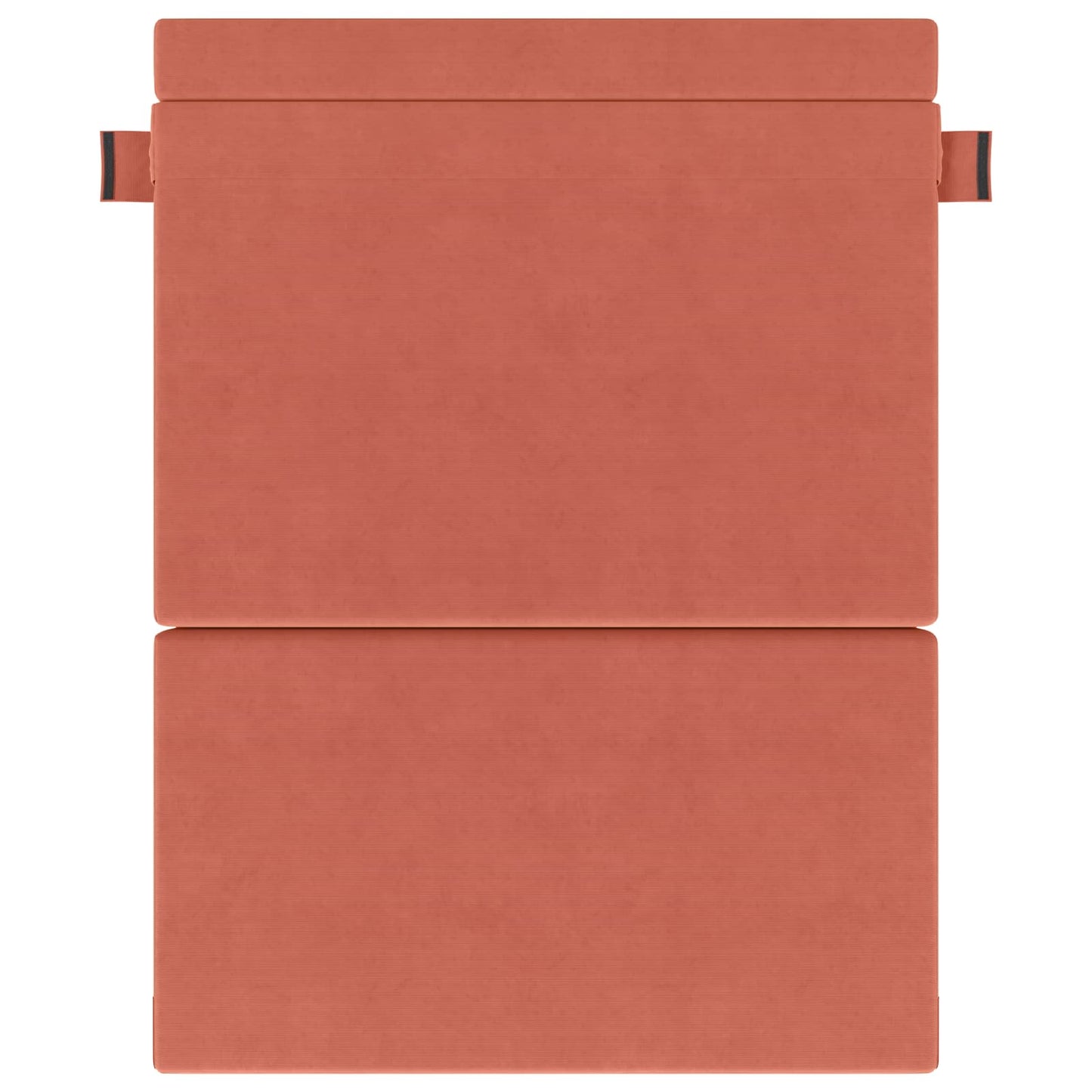 Divano Letto Pieghevole Rosso Arancio 152 x 86,5 x 60 cm | homemem39