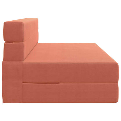 Divano Letto Pieghevole Rosso Arancio 152 x 86,5 x 60 cm | homemem39