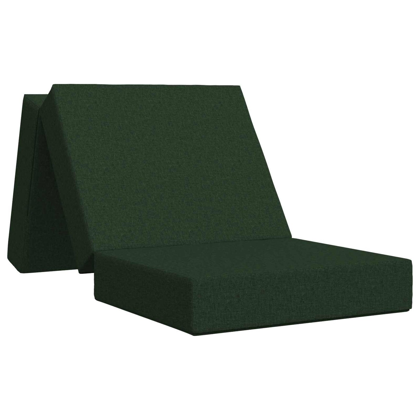 Divano Letto Pieghevole 75 x 63 x 45 cm Verde Scuro | homemem39