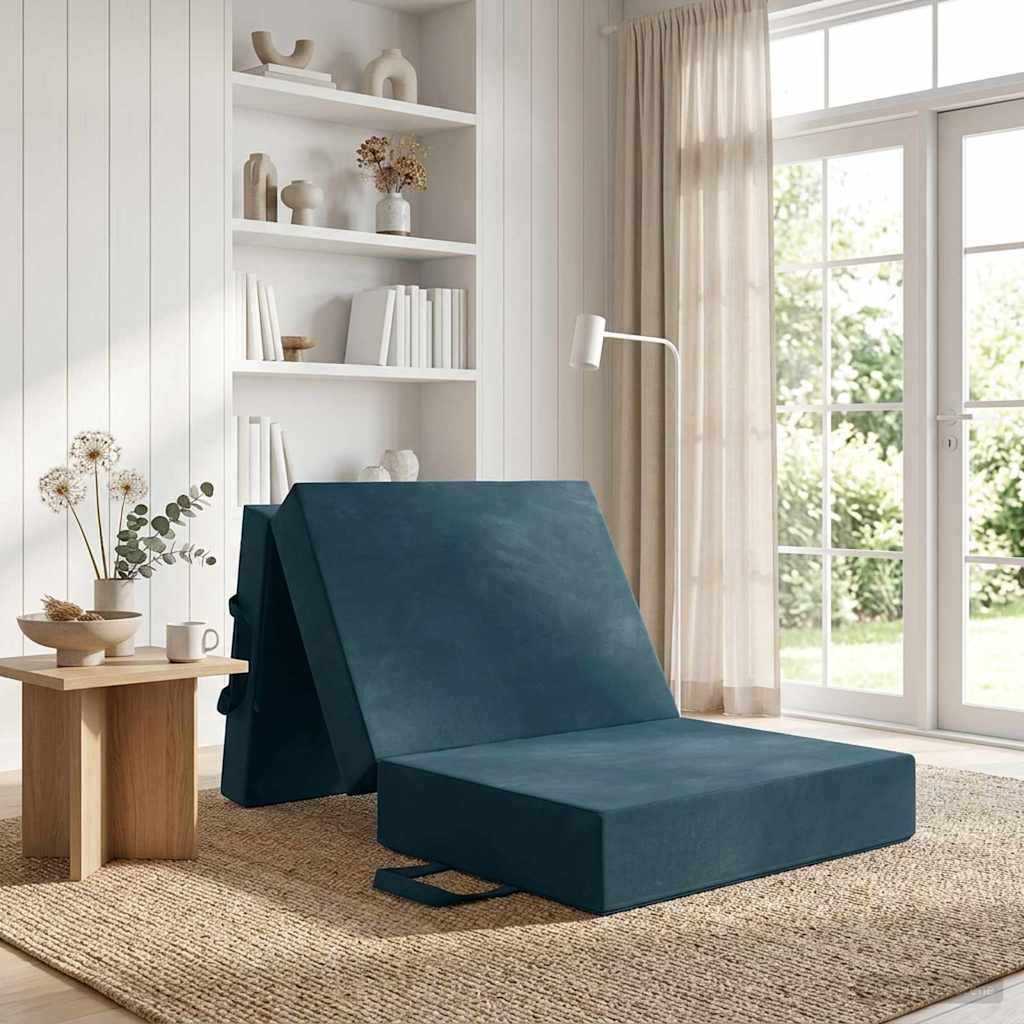 Divano Letto Pieghevole 75 x 67 x 45 cm Blu | homemem39
