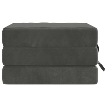 Divano Letto Pieghevole 75 x 63 x 45 cm Grigio Scuro | homemem39