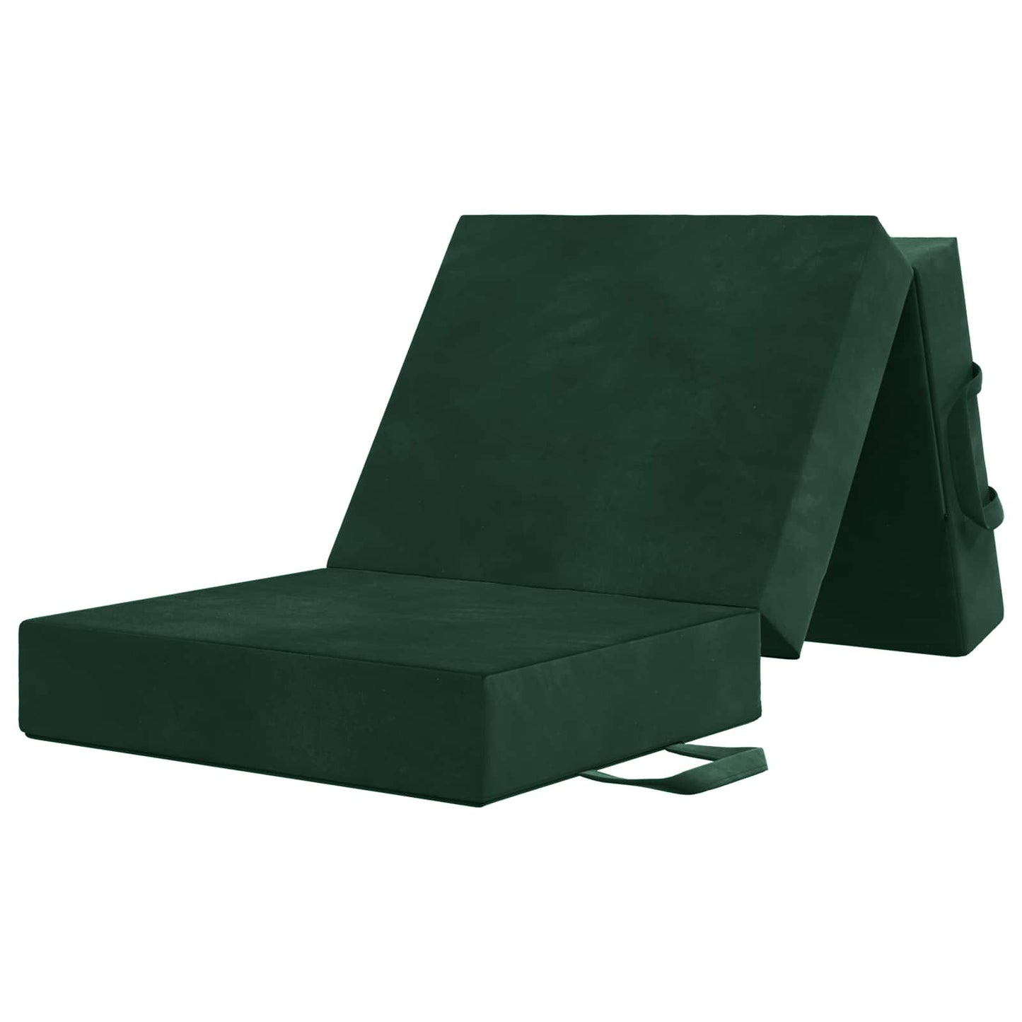 Divano Letto Pieghevole 75 x 63 x 45 cm Verde Scuro | homemem39