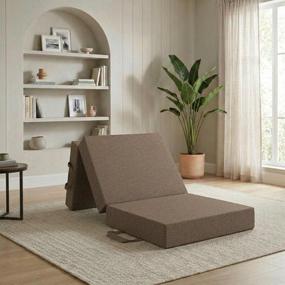Divano Letto Pieghevole 90 x 63 x 45 cm Tortora