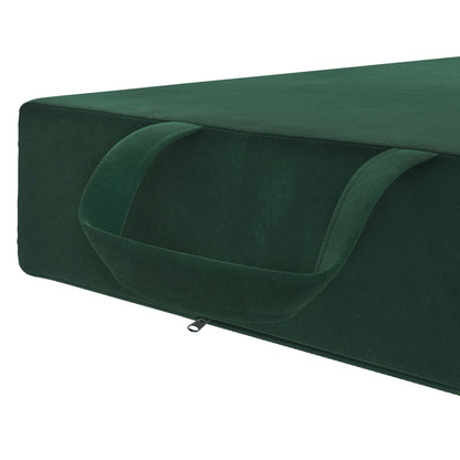 Divano Letto Pieghevole 90 x 63 x 45 cm Verde Scuro | homemem39