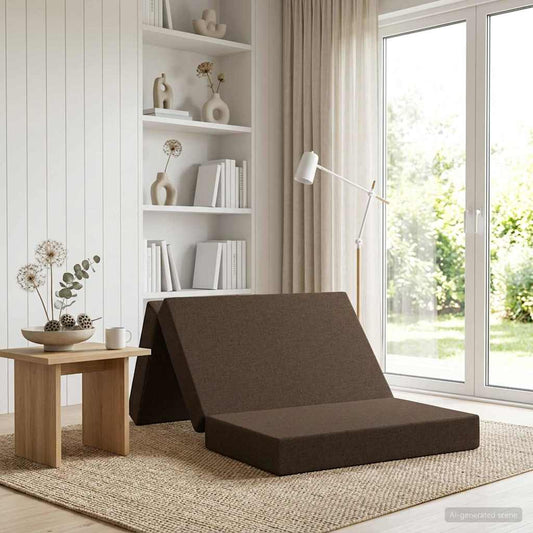 Divano Letto Pieghevole 80 x 67 x 45 cm Tortora | homemem39