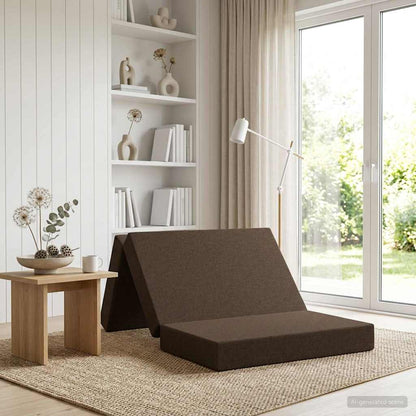 Divano Letto Pieghevole 100 x 67 x 45 cm Tortora | homemem39