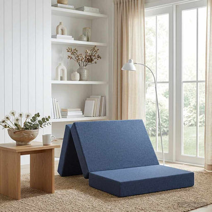 Divano Letto Pieghevole 100 x 67 x 45 cm Blu | homemem39