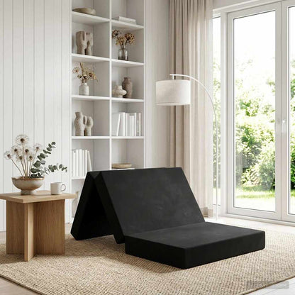 Divano Letto Pieghevole 100 x 67 x 45 cm Nero | homemem39