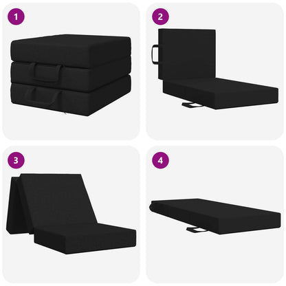 Divano Letto Pieghevole 90 x 67 x 45 cm Nero | homemem39