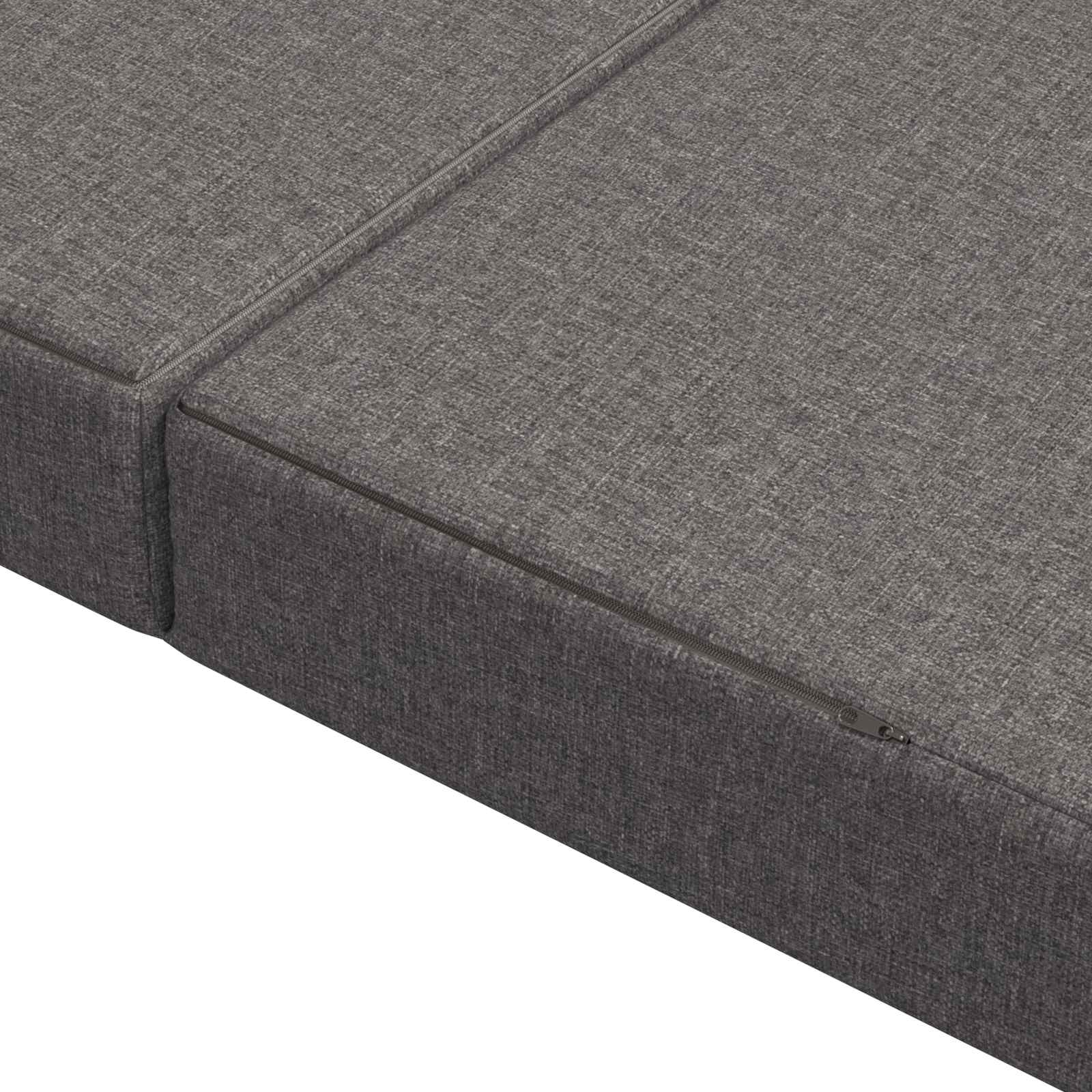 Divano Letto Pieghevole 100 x 67 x 45 cm Grigio Chiaro | homemem39