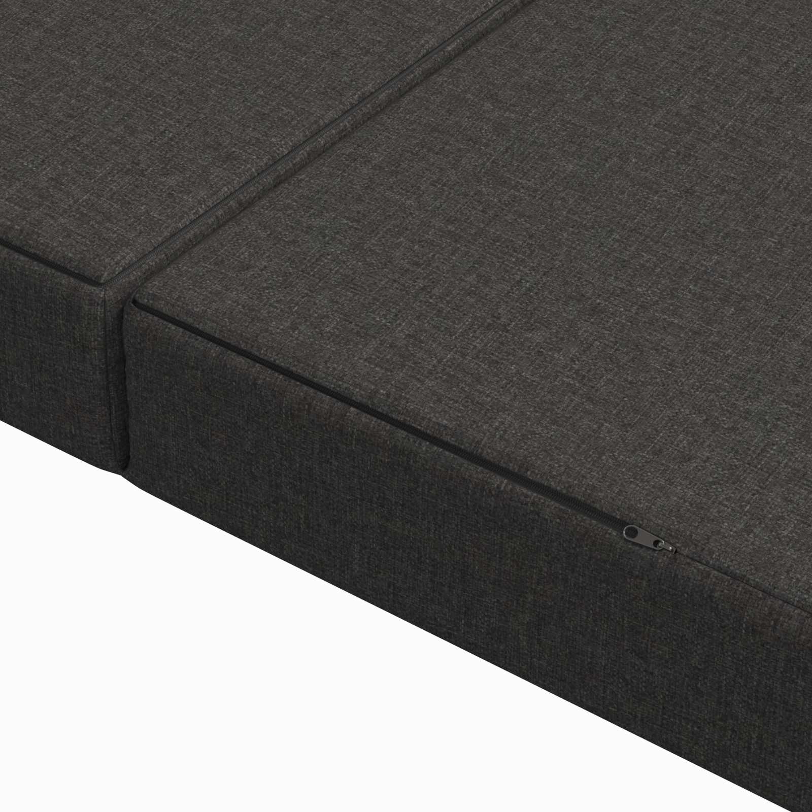 Divano Letto Pieghevole 100 x 67 x 45 cm Grigio Scuro | homemem39