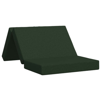 Divano Letto Pieghevole 100 x 67 x 45 cm Verde Scuro