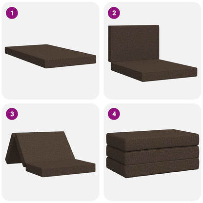 Divano Letto Pieghevole 100 x 67 x 45 cm Tortora | homemem39