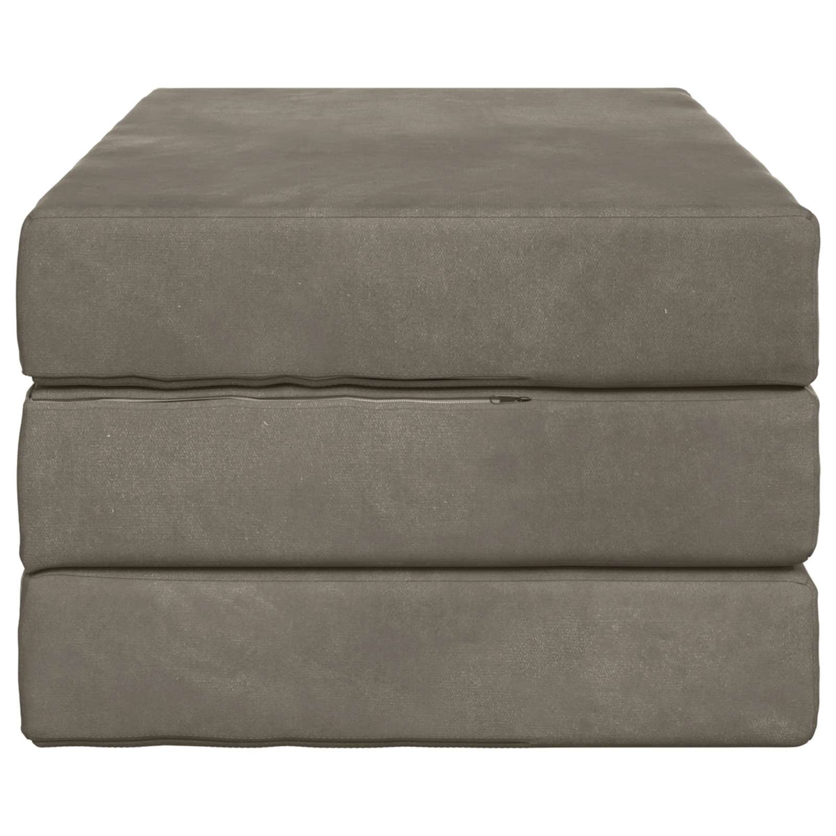 Divano Letto Pieghevole 100 x 67 x 45 cm Grigio Chiaro