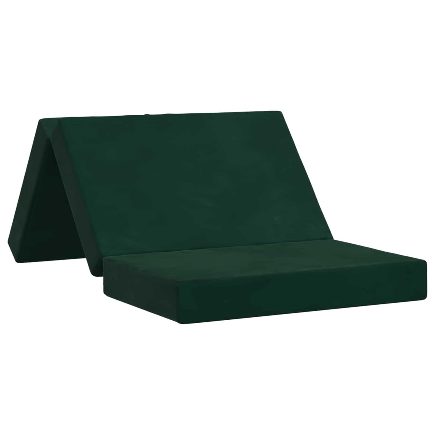 Divano Letto Pieghevole 100 x 67 x 45 cm Verde Scuro | homemem39