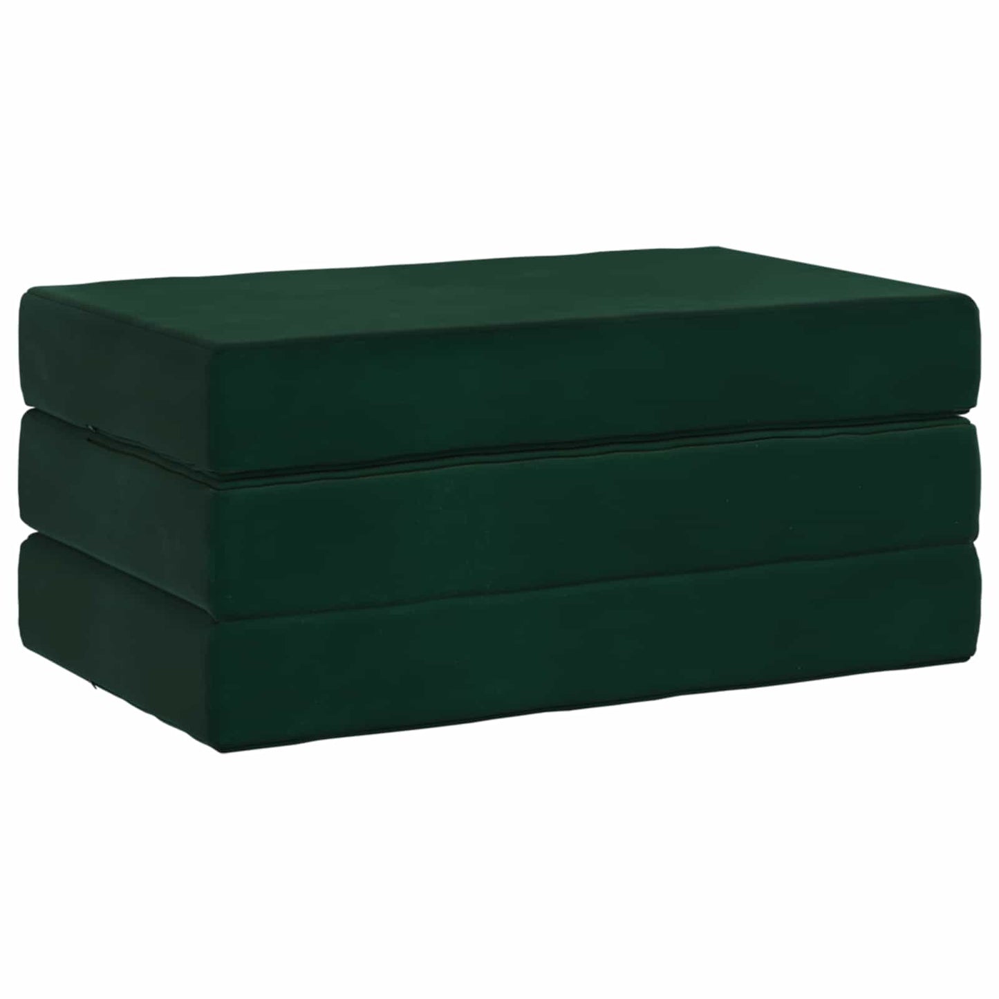 Divano Letto Pieghevole 100 x 67 x 45 cm Verde Scuro | homemem39