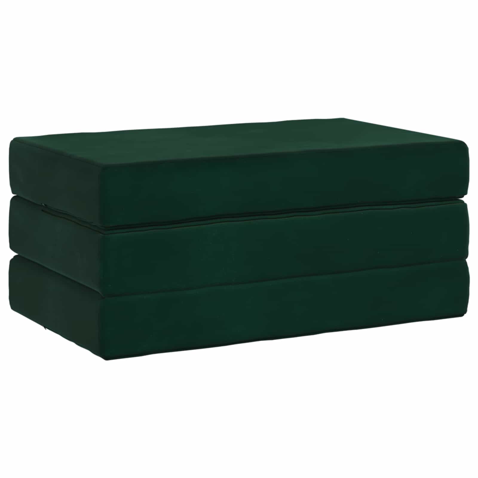 Divano Letto Pieghevole 100 x 67 x 45 cm Verde Scuro | homemem39
