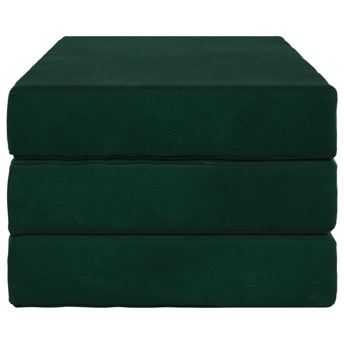Divano Letto Pieghevole 100 x 67 x 45 cm Verde Scuro