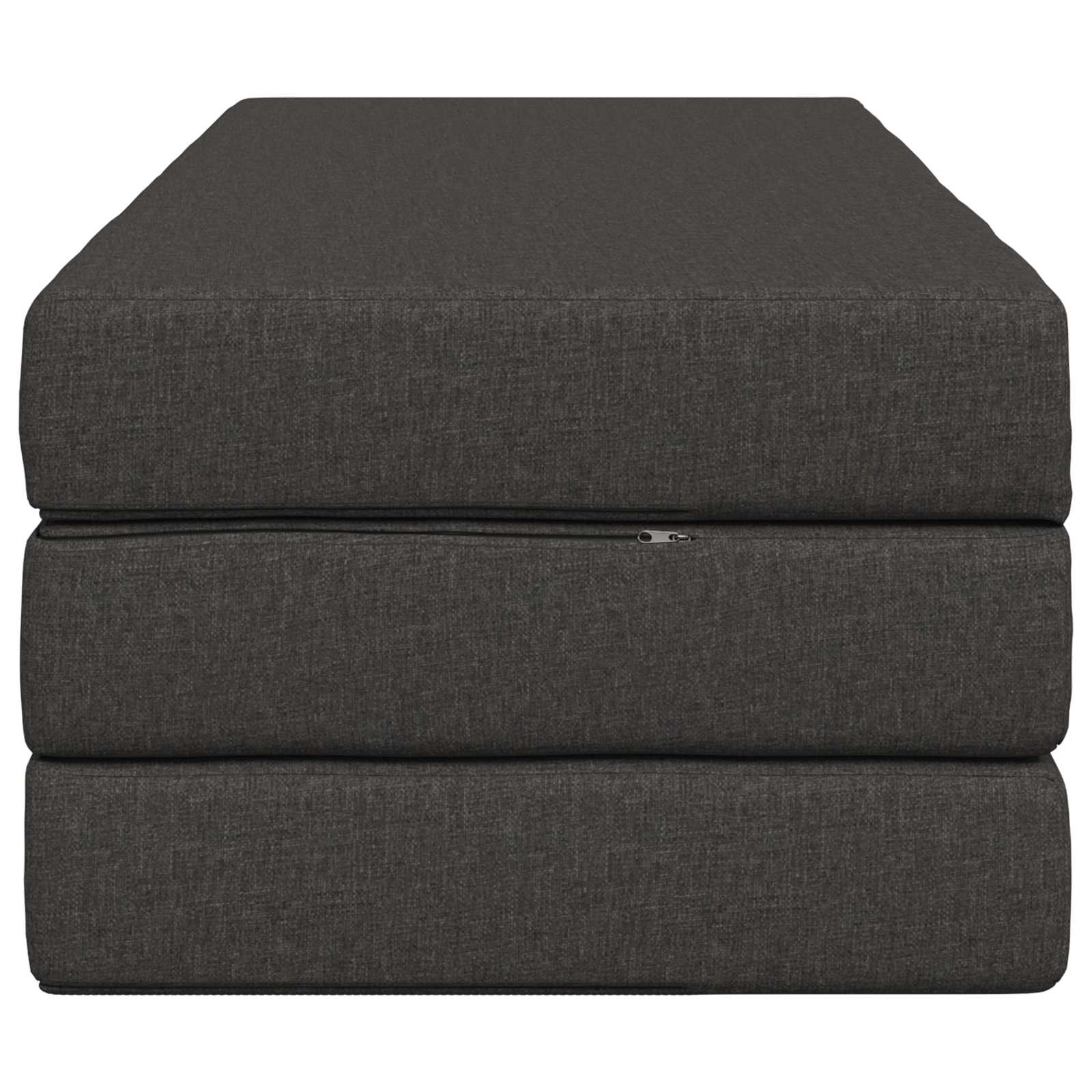 Divano Letto Pieghevole 120 x 67 x 45 cm Grigio Scuro | homemem39
