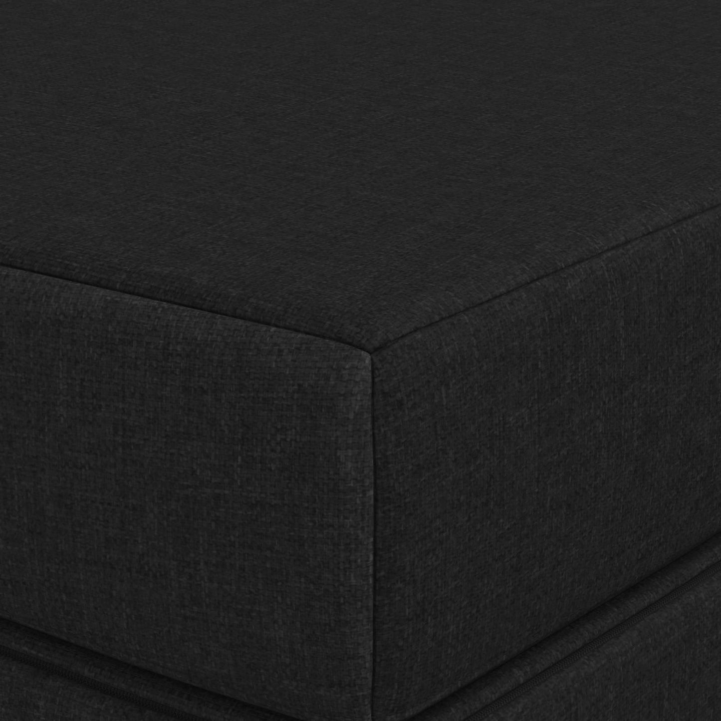 Divano Letto Pieghevole 120 x 67 x 45 cm Nero | homemem39