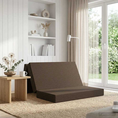 Divano Letto Pieghevole 160 x 67 x 45 cm Tortora | homemem39